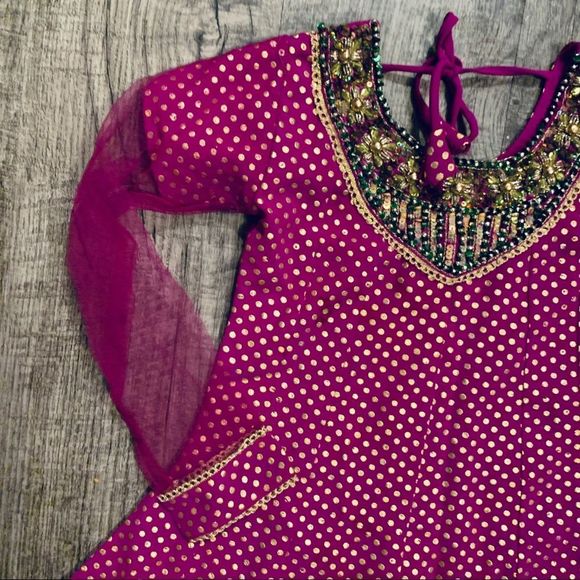 PRINCESS India Dress Up Lined Dress Rhinestones Lace 4T - Picture 6 of 15